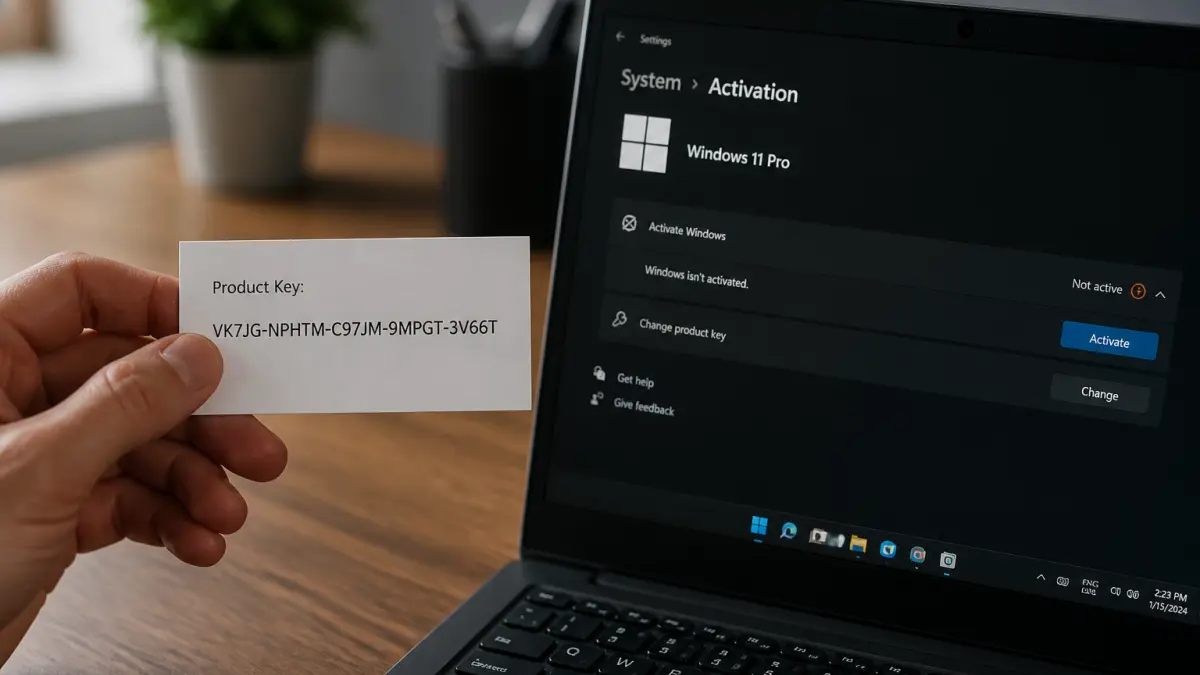 Clé Windows 11 : à quoi sert-elle et comment vérifier son activation