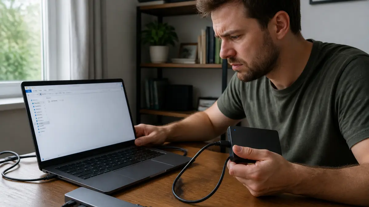 Disque dur externe non reconnu : causes fréquentes et solutions simples