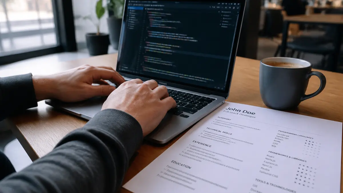 CV développeur web : éléments techniques à mettre en avant dès le départ