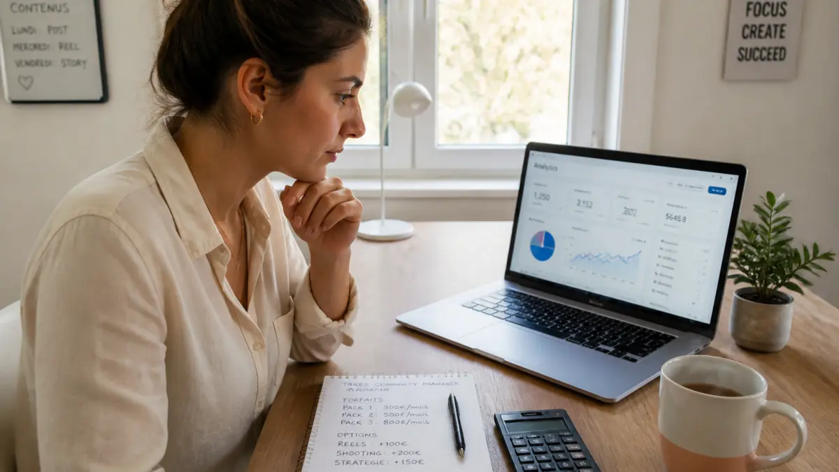 Freelance community manager : comment fixer ses tarifs et structurer son offre